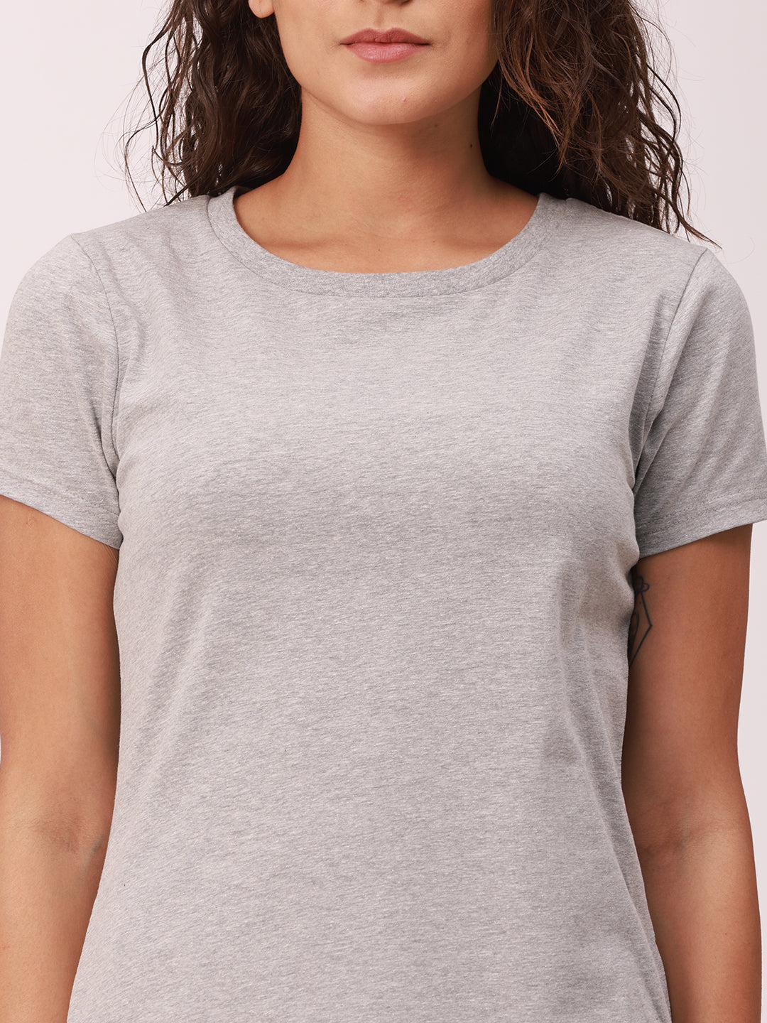 De Moza Ladies Active Wear Top Grey Melange