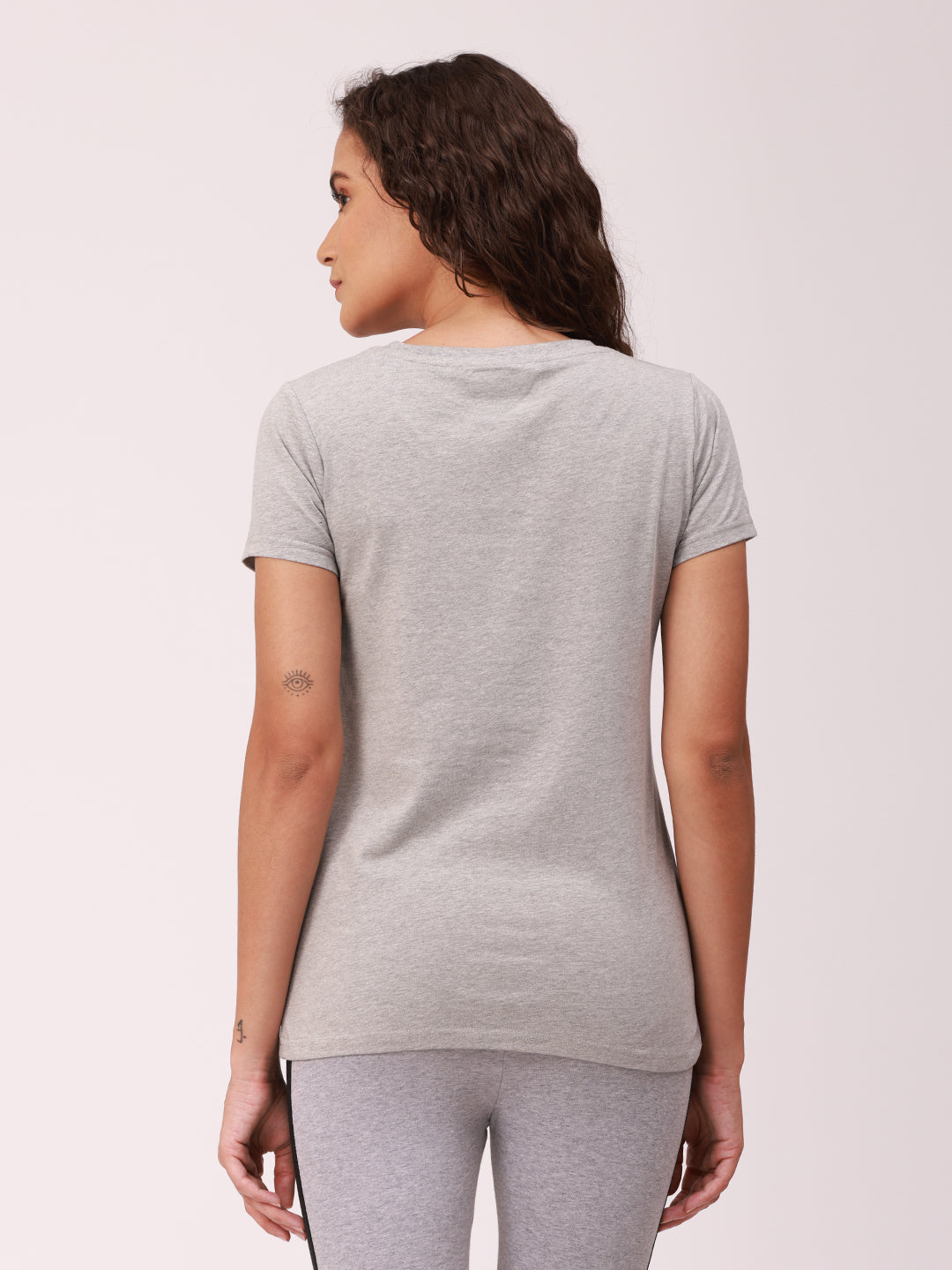 De Moza Ladies Active Wear Top Grey Melange