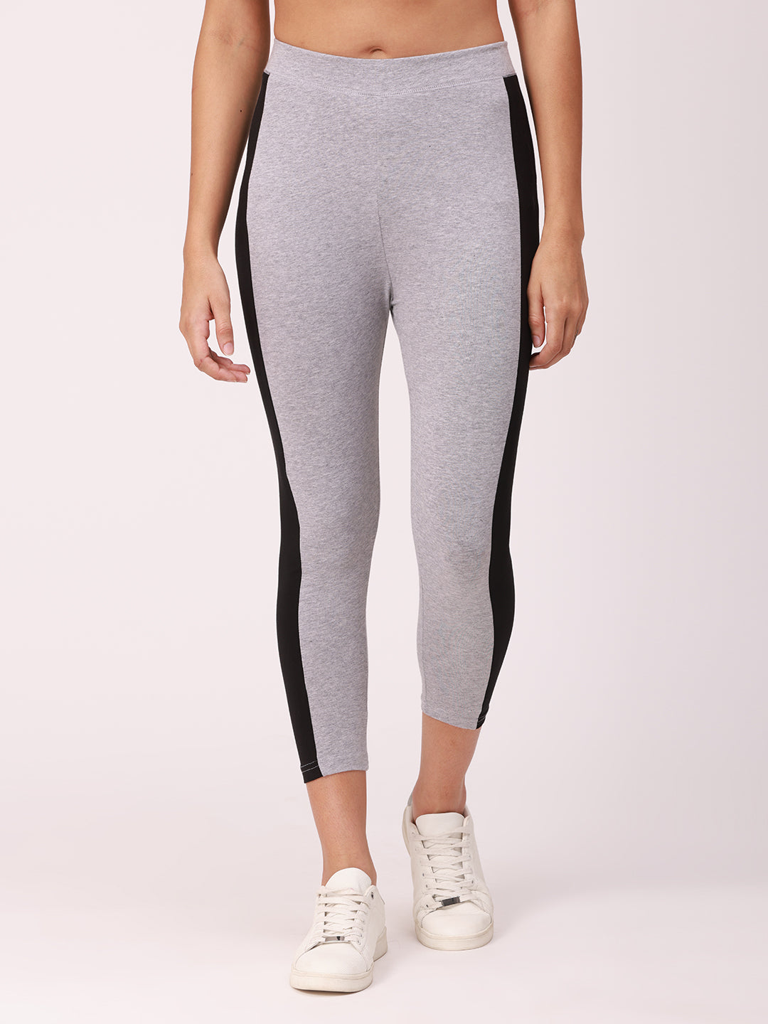 De Moza Ladies Active Wear Leggings Grey Melange