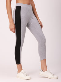 De Moza Ladies Active Wear Leggings Grey Melange