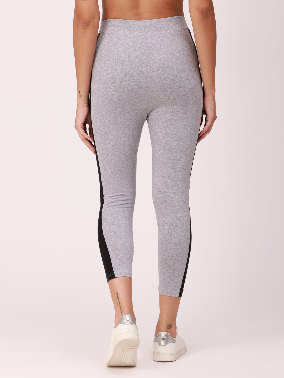 De Moza Ladies Active Wear Leggings Grey Melange