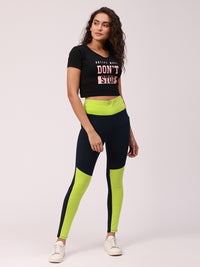 De Moza Ladies Active Wear Leggings Navy Blue