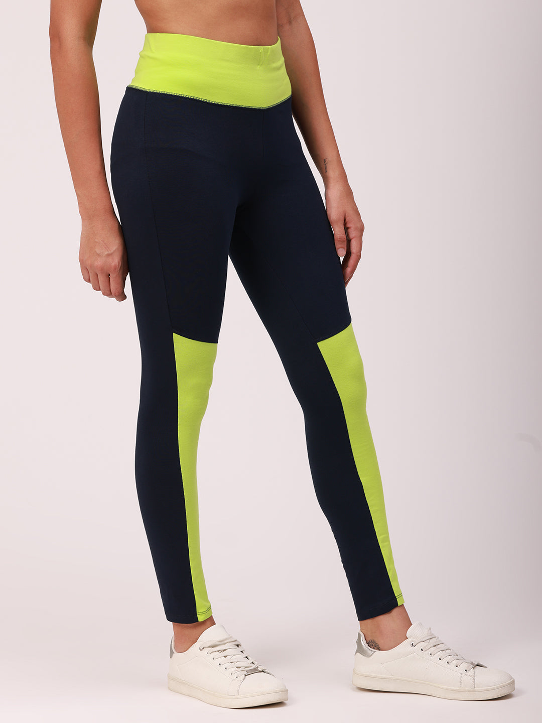 De Moza Ladies Active Wear Leggings Navy Blue