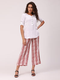 De Moza Ladies Palazzo Brick Red