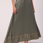 De Moza Women’s Printed Skirt Sea Green