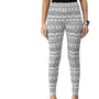 De Moza Women’s Printed Ankle Leggings White