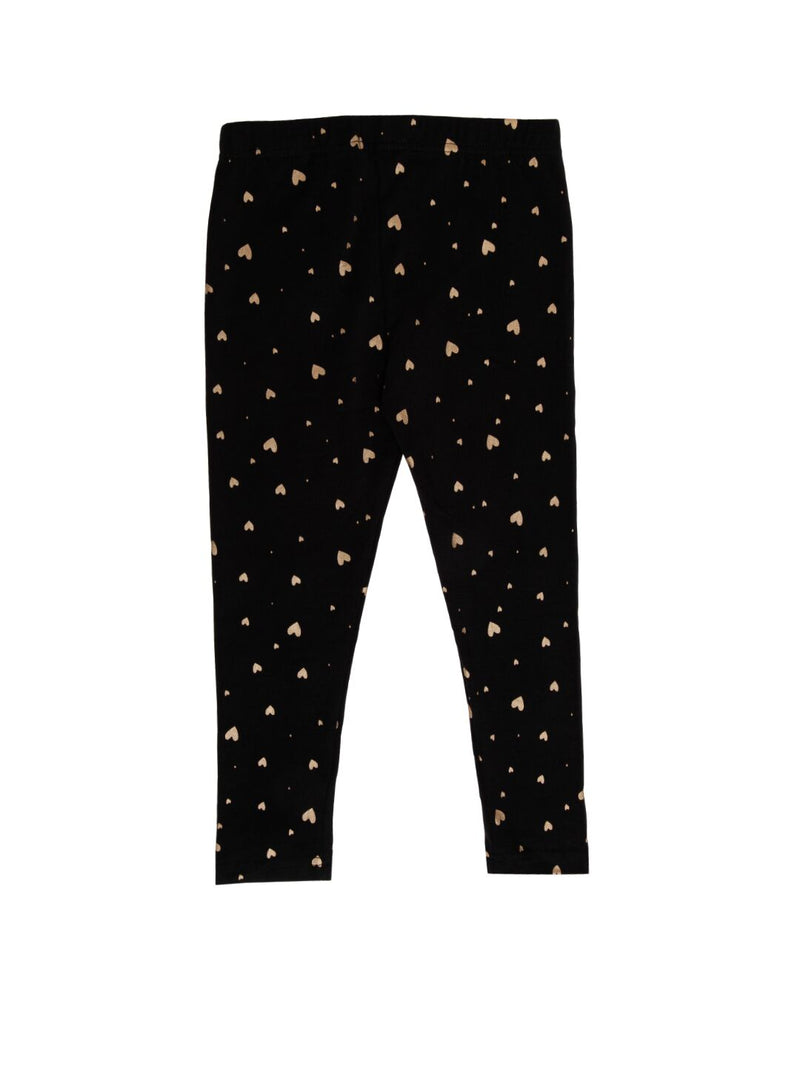 Kids - Girls Printed Leggings Black - De Moza (2006622240831)