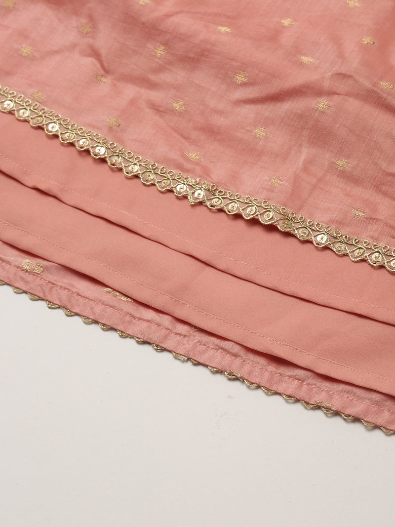 Pipin Girls Lehenga Set Light Pink