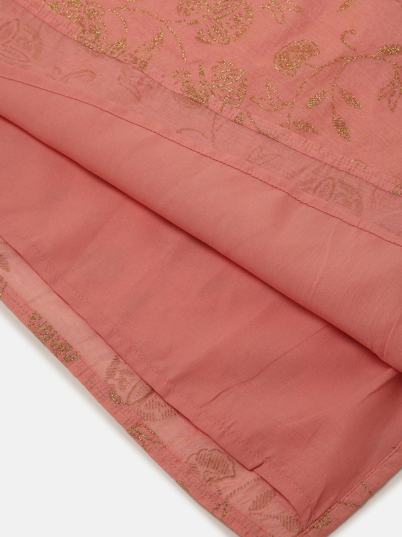 PIPIN Girls Sharara Set Solid Polyester Red & White - De Moza