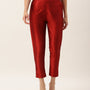 De Moza Women’s Cigarette Pant Maroon