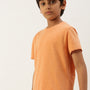 PIPIN Boys Printed T-shirt Orange Melange