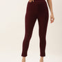 De Moza Women's Treggings Wine