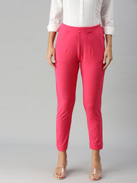 De Moza Women's Cigarette Pant Coral