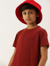 PIPIN Boys Printed T-shirt Red Melange