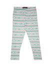 Kids – Girls Printed Ankle Leggings Rani Pink