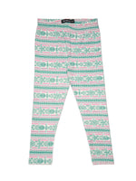 Kids – Girls Printed Ankle Leggings Rani Pink