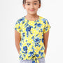 Kids - Girls Printed Top Lemon Yellow