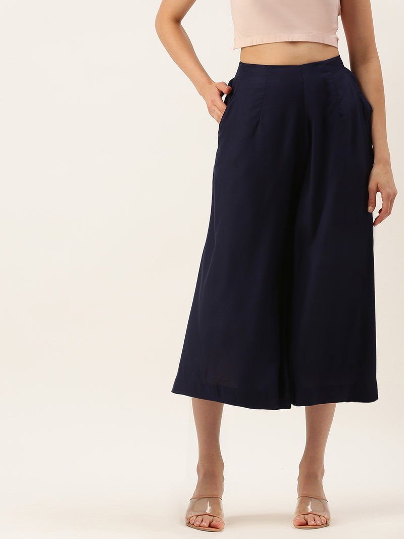 De Moza Women’s Culottes Dark Navy Blue