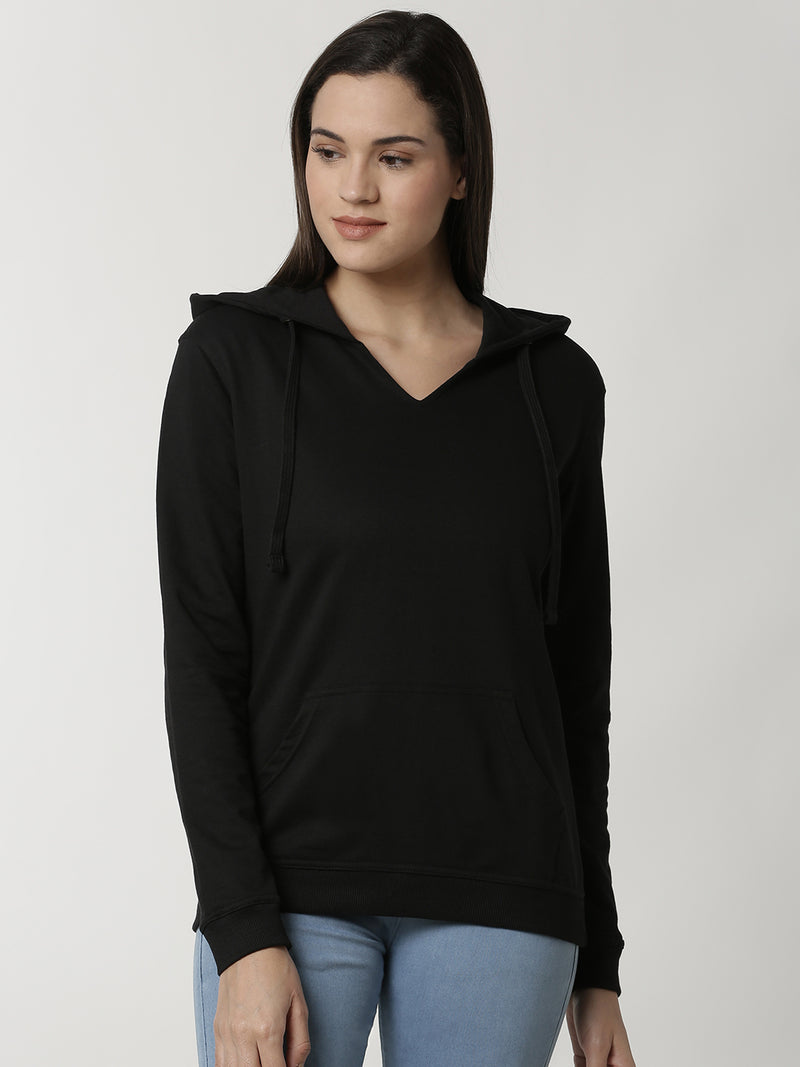 De Moza Ladies Sweat Shirt Black - De Moza (4334894153791)