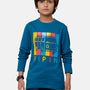 Kids - Boys Printed Full Sleeve T-Shirt Petrol