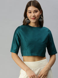 De Moza Women's Blouse Dark Teal