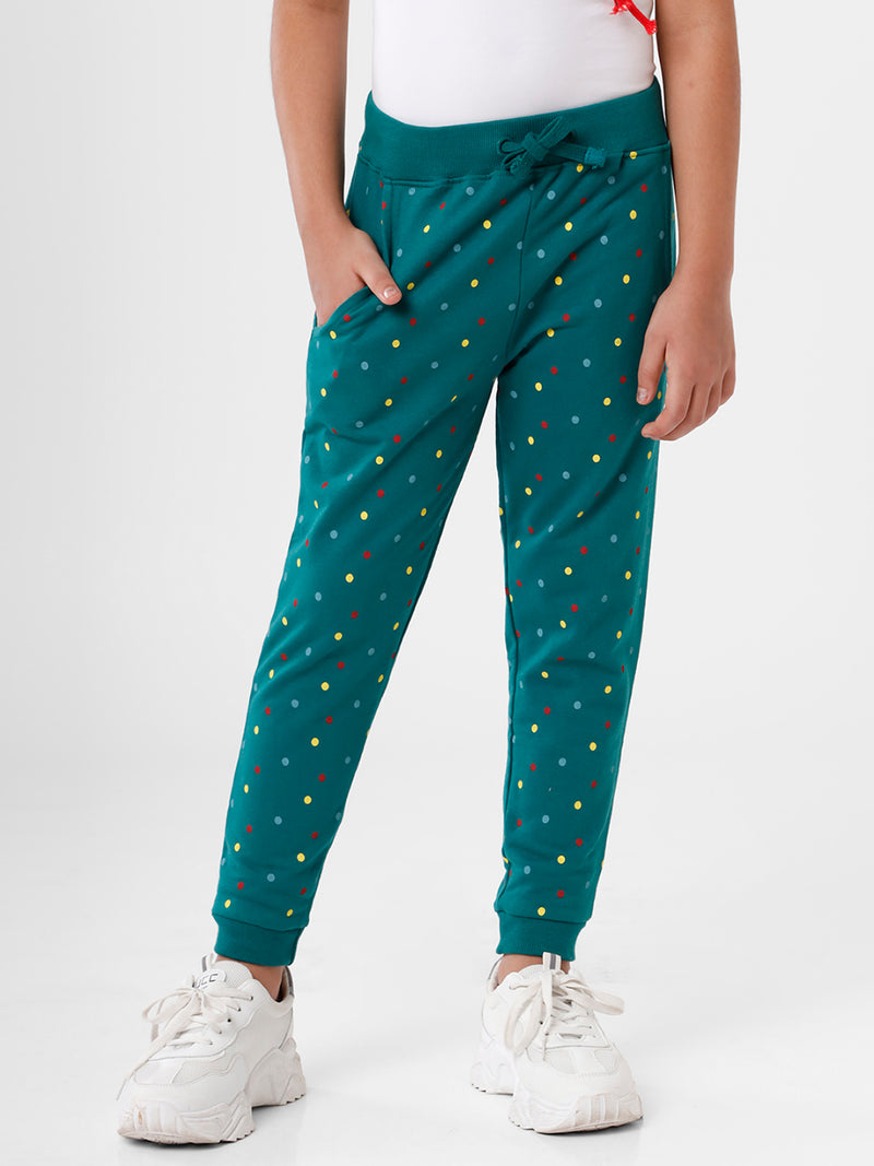 Kids - Girls Printed Jogger Bottle green