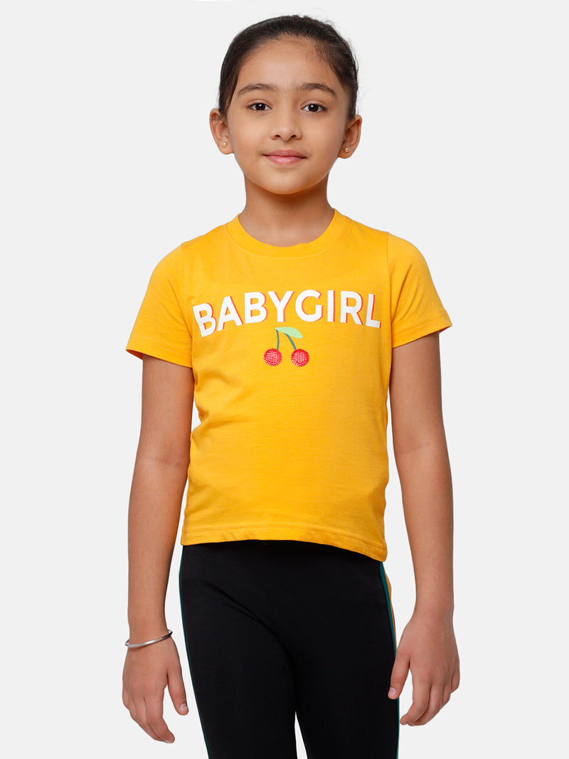 Kids - Girls Printed Top Citrus