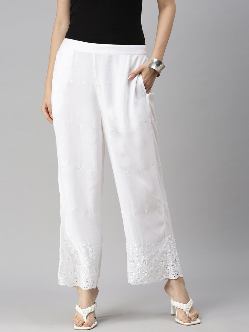 De Moza Ladies Palazzo White