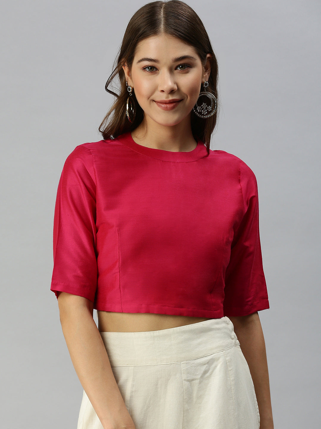 De Moza Women's Blouse Fuchsia