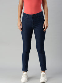 De Moza Women's Denim Jeans Pant Enzyme Blue