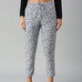 De Moza Ladies Printed Straight Pant OffWhite