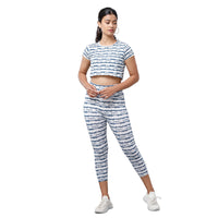 De Moza Women's Co-Ord’s Sets Indigo Blue & Indigo