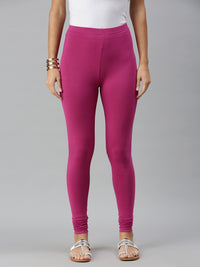De Moza Ladies Churidar Leggings Solid Cotton Onion - De Moza