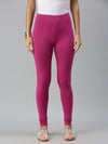 De Moza Ladies Churidar Leggings Solid Cotton Onion - De Moza