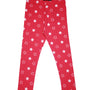 Kids – Girls Printed Ankle Leggings Pink