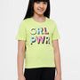 Kids - Girls Printed Top Green Glow