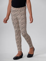 Kids – Girls Printed Ankle Leggings Sand