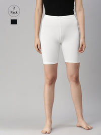 Pack of 2 De Moza Ladies Tights Offwhite & Black