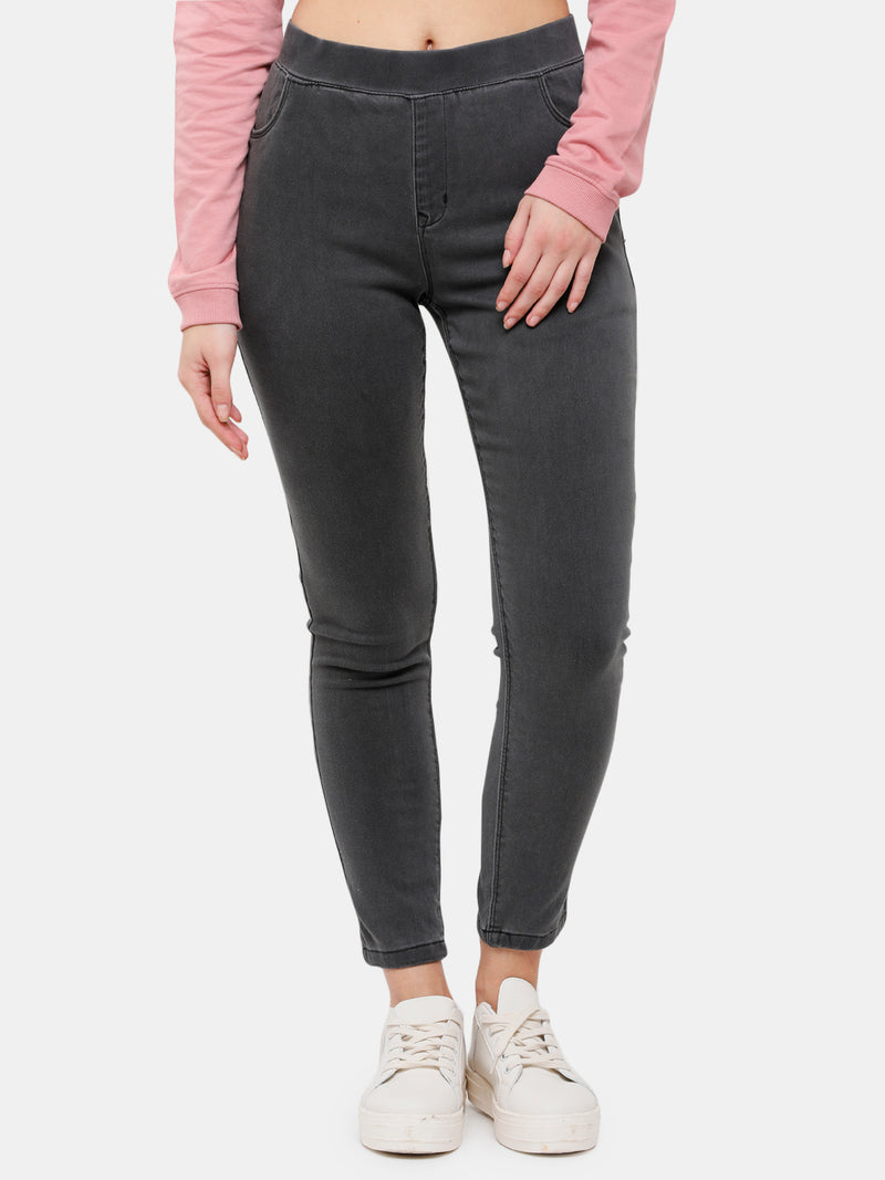 De Moza Women's Jeggings Dark Grey
