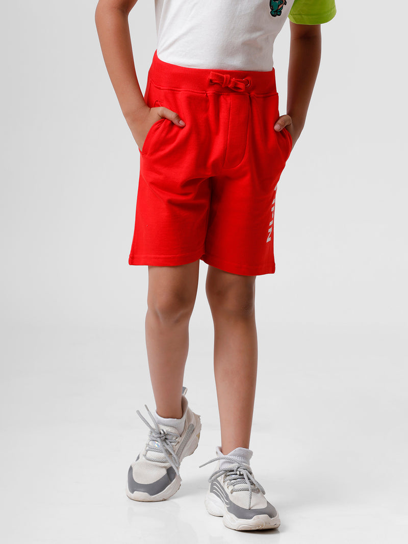 Kids - Boys Printed Shorts High Risk Red
