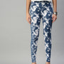 Ladies Printed Active wear Leggings Indigo