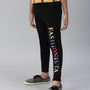 PIPIN Girls Printed Jogger Black