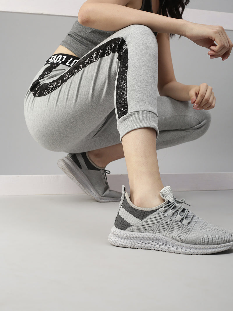 De Moza Ladies Jogger Grey Melange