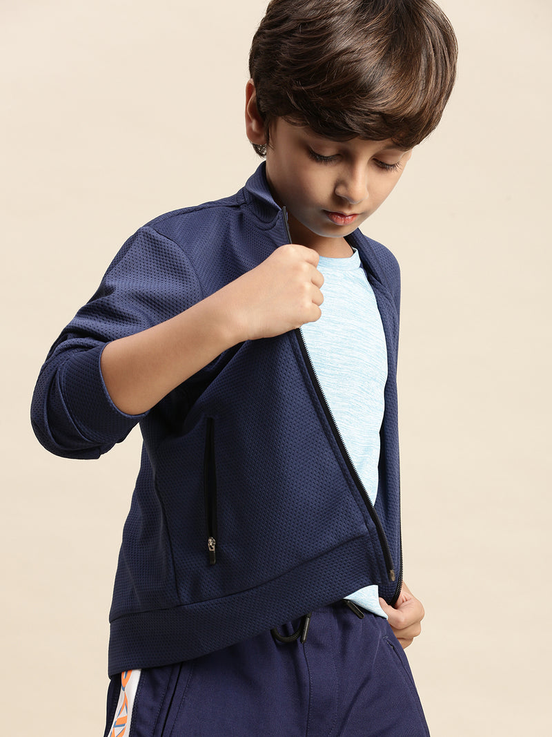 Kids – Boys Active wear Jacket Navy Blue