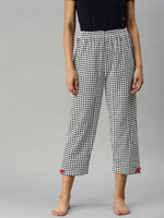 De Moza Ladies Printed Pyajama Pant White