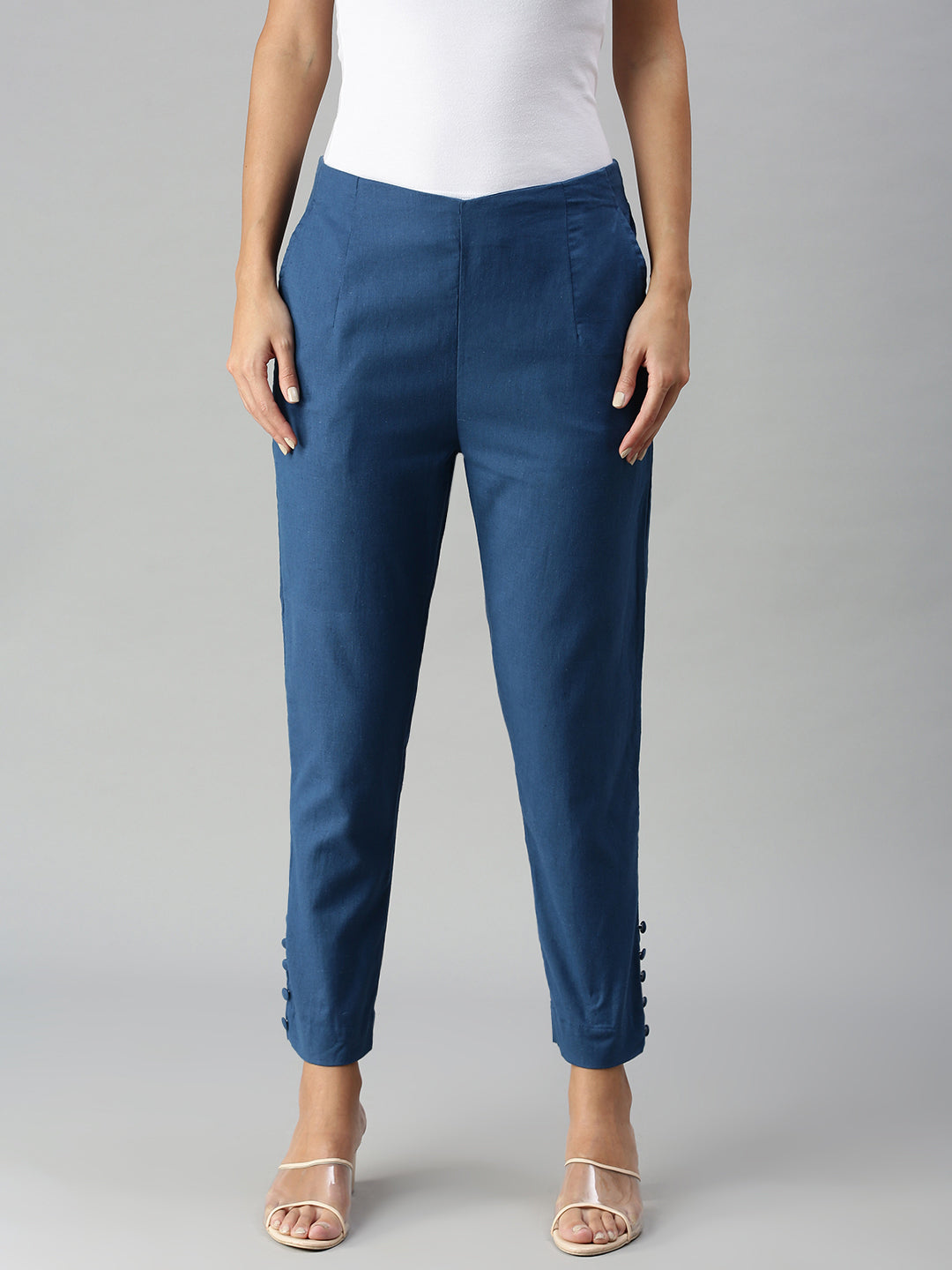 IBLUES CIGARETTE PANTS Women Open Blue | Mascheroni Store