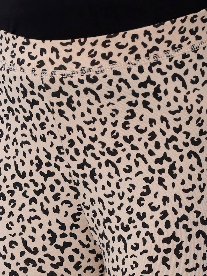 Kids – Girls Printed Ankle Leggings Sand
