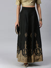 Ladies Printed Skirt Black