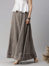 Women's Printed Skirt Grey