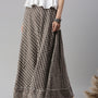 De Moza Women's Printed Skirt Grey